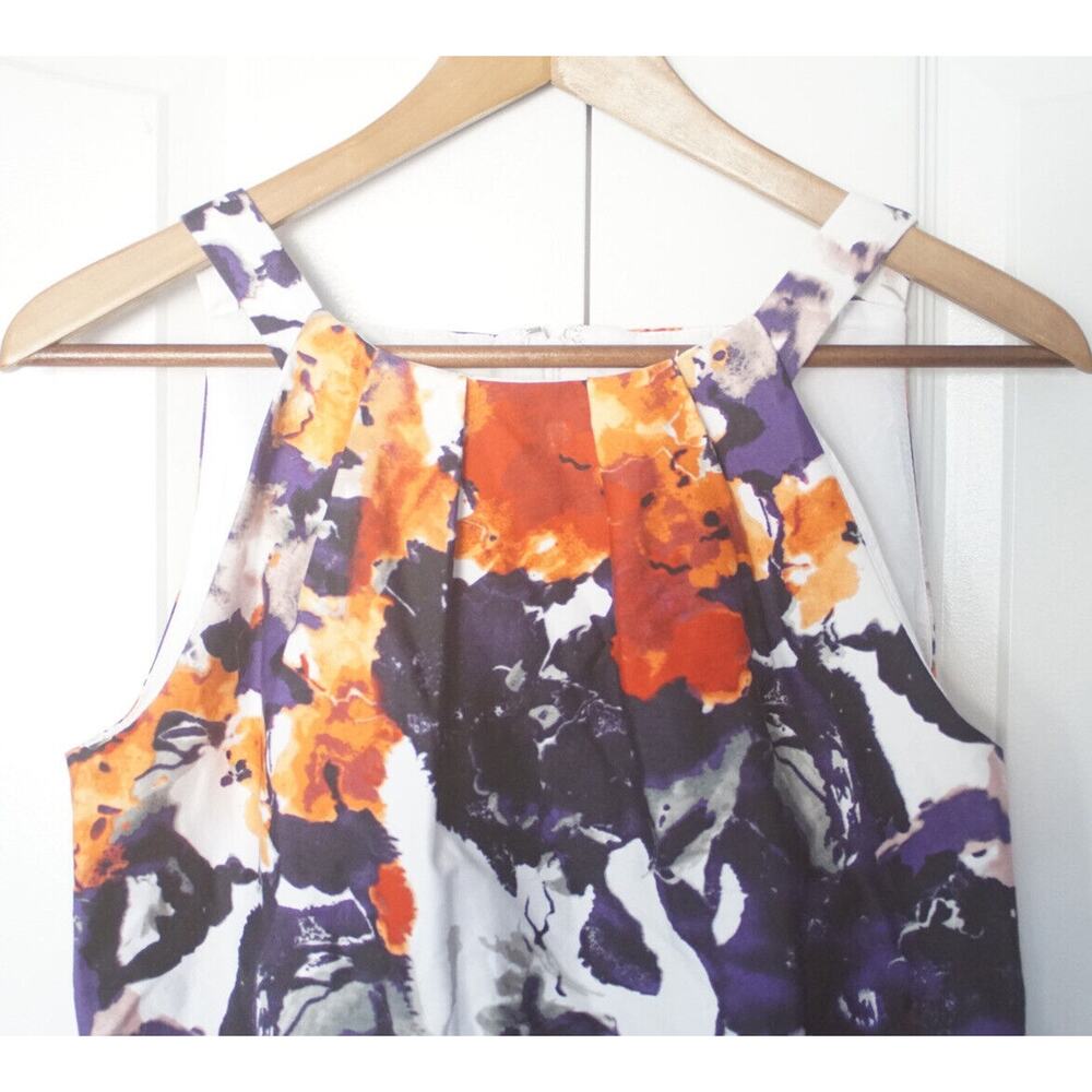 Stunning Andrea Jovine Floral Stealth Dress Size 4 Sleeveless Elegant Versatile - Picture 5 of 8